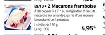 Thiriet 2 Macarons Framboise offre