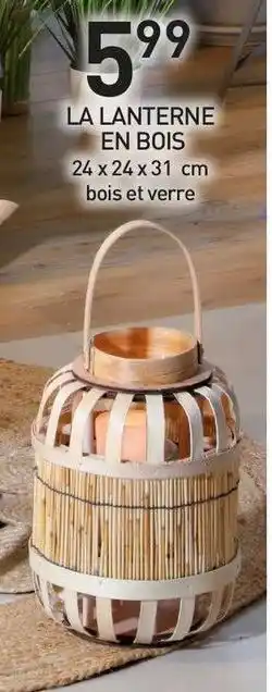 Stokomani LA LANTERNE EN BOIS offre