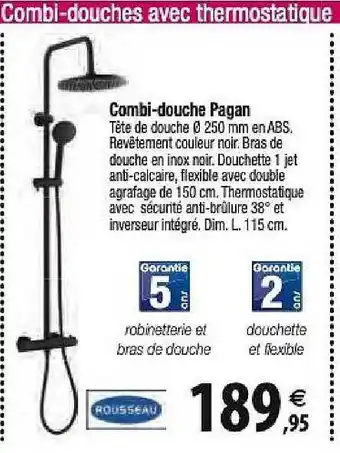 Rousseau Combi Douche Pagan