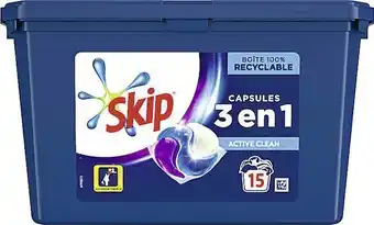 Casino Supermarchés Lessive capsules Trio Active Clean Ultimate** offre