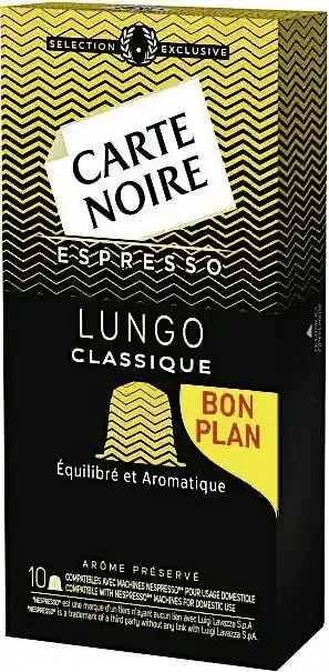 Café capsules Lungo Classique