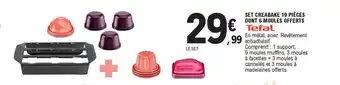 Set Creabake 19 Pièces Dont 6 Moules Offerts Tefal