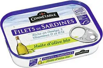 Casino Supermarchés Filets de Sardines à l’Huile d’olive bio offre