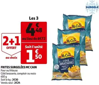 Auchan Mc cain frites surgelées offre