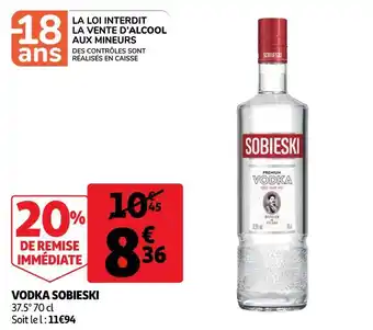 Auchan Sobieski vodka offre