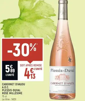 Plessis-duval cabernet d’anjou a.o.c. rosé millésimé