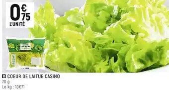 Casino coeur de laitue