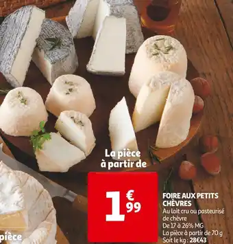 Auchan Foire aux petits chèvres offre