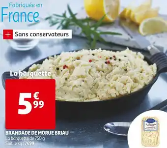 Auchan Briau brandade de morue offre