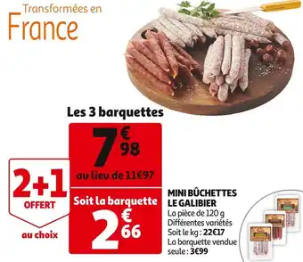 Auchan Le galibier mini bûchettes offre