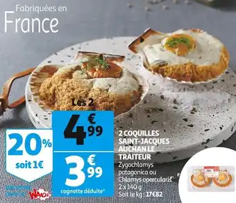Auchan Auchan le traiteur 2 coquilles saint-jacques offre