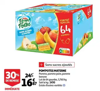 Auchan Materne pom'potes offre