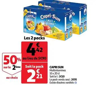 Auchan Capri sun capri sun offre