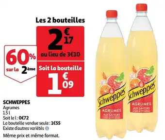 Auchan Schweppes schweppes offre