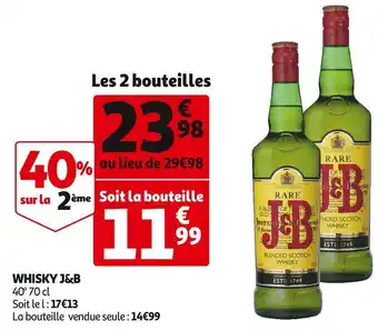 Auchan J&b whisky offre