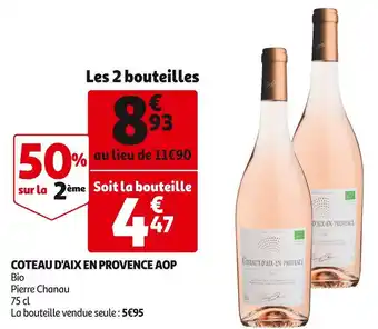 Auchan Coteau d'aix en provence coteau d'aix en provence aop offre