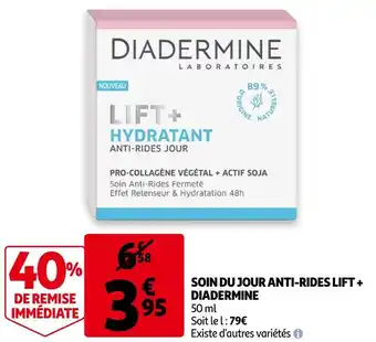 Auchan Diadermine soin du jour anti-rides lift + offre
