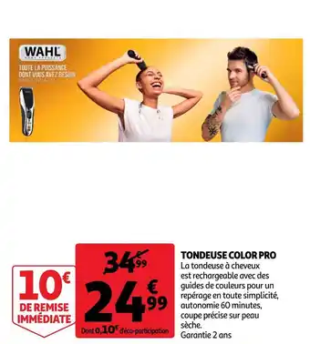 Auchan Wahl tondeuse color pro offre