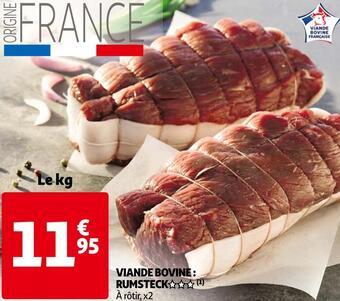 Auchan Viande bovine : rumsteck offre
