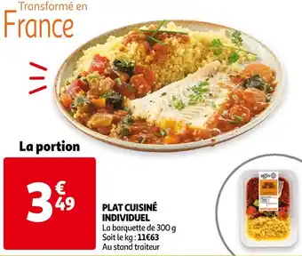 Auchan Plat cuisiné individuel offre