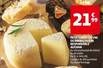 Auchan Filière responsable auchan petit corse chèvre ou brebis offre