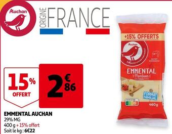 Auchan Auchan emmental offre