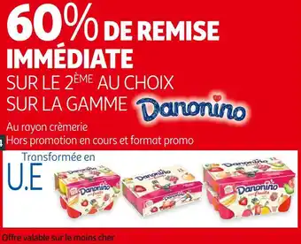 Danonino bon plan sur la gamme de la marque danonino