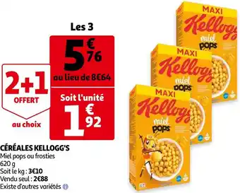 Auchan Kellogg's céréales offre