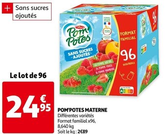 Auchan Materne pom'potes offre