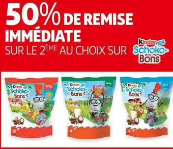 Auchan Kinder bon plan sur kinder schoko-bons offre