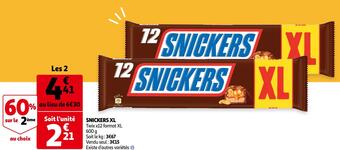 Auchan Snickers snickers xl offre