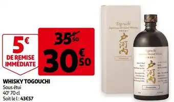 Auchan Togouchi whisky offre