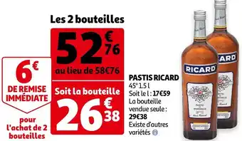 Auchan Ricard pastis ricard offre