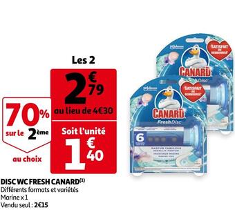 Auchan Canard disc wc fresh offre