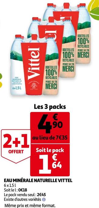 Vittel eau minérale naturelle