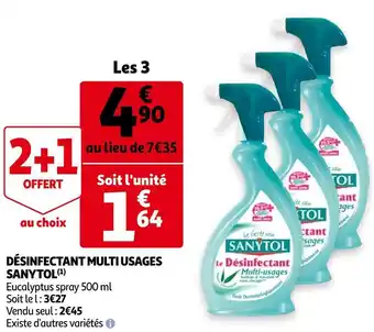 Auchan Sanytol désinfectant multi usages offre