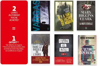 Auchan Bon plan sur les livres au format poche offre