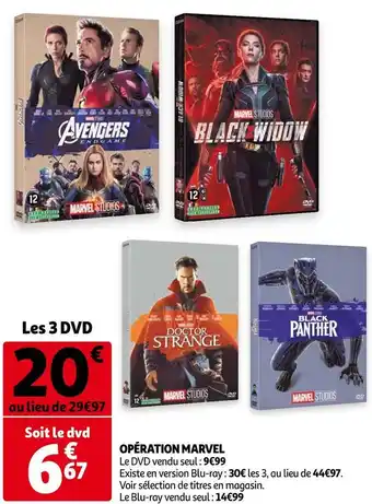 Auchan Marvel opération marvel offre