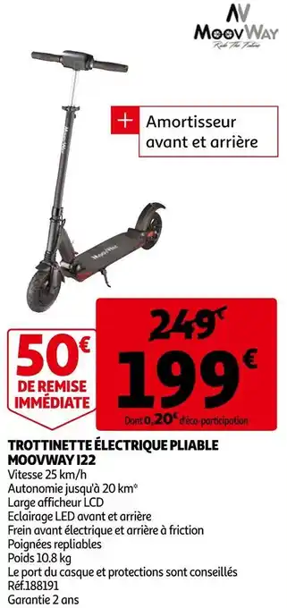 Moovway trottinette électrique pliable i22