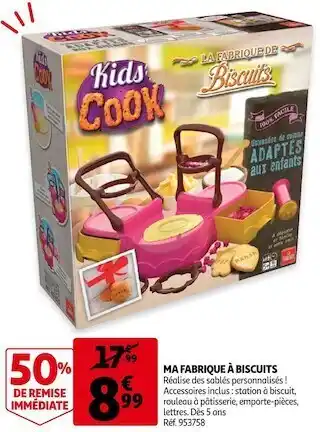 Auchan Ma fabrique à biscuits offre