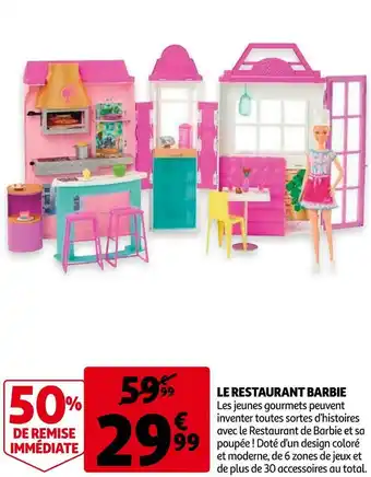 Auchan Barbie le restaurant barbie offre