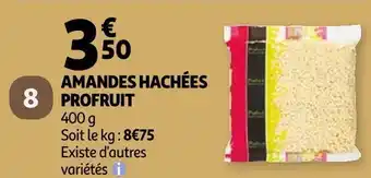 Auchan Profruit amandes hachées offre