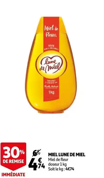 Auchan Lune de miel miel offre
