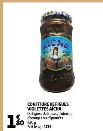 Auchan Aïcha confiture de figues violettes offre