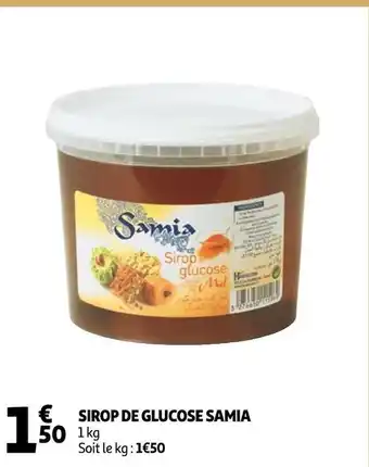 Auchan Samia sirop de glucose offre