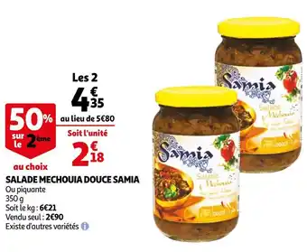 Auchan Samia salade mechouia douce offre