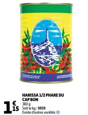 Auchan Phare du cap bon harissa 1/2 offre