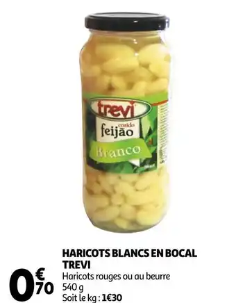 Auchan Trevi haricots blancs en bocal offre