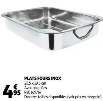 Auchan Plats fours inox offre