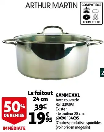 Auchan Arthur martin gamme xxl offre